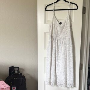 Forever 21 White Lace Midi Dress